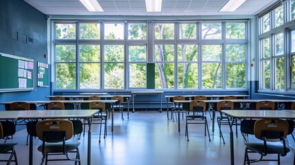 Educational environments enriched with diverse learning experiences, including classrooms, libraries, and innovative teaching methods, Photography, Canon EOS-1D X Mark III, studio light, academic,