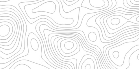 Fototapeta premium Abstract lines background Contour maps Vector illustration. Geographic grid map Abstract wave paper curved reliefs background. Relief contour of terrain. Topographic map pattern. 