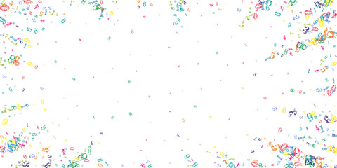 School math notebook cover. Colorful childish