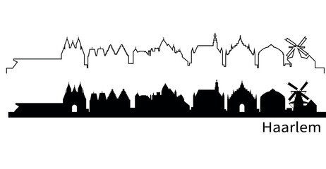 Haarlem city skyline
