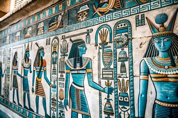 Obraz premium Egypt wall painting background