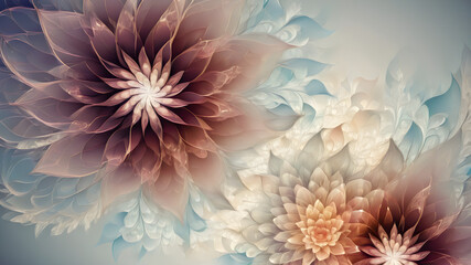 abstract fractal flowers