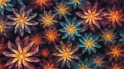 abstract fractal flowers