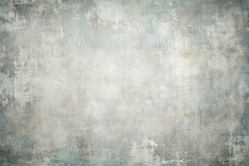 Fototapeta premium Weathered, distressed old textured painted design with soft pastel gray, dark gray and light gray hues, providing a vintage background with ample space for text or image overlay.