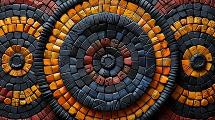 African tribal motifs featuring earthy tones and intricate detailing, capturing the essence of traditional craftsmanship. , Minimalism,