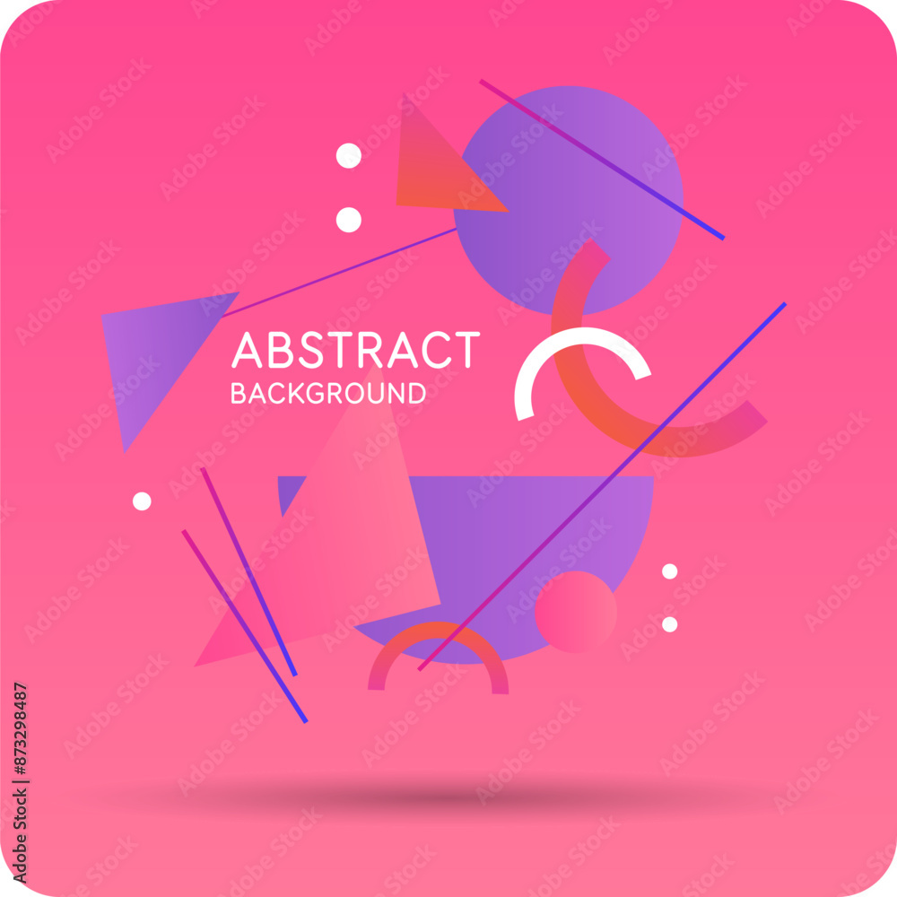 Poster background with abstract shapes. a template for design and creativity. the composition of the figure