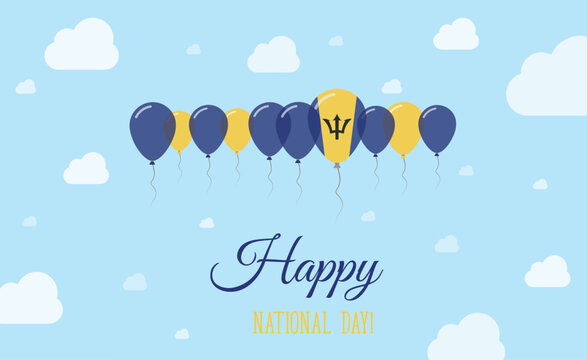 Barbados Independence Day Sparkling Patriotic - Powered by Adobe