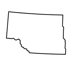 State outline. United states Coloring page