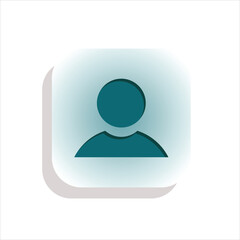 simple profile people icon. premium flat design style. Suitable for icons for reports, web, presentations etc. vector design template