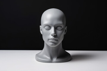 mannequin head profile generative ai