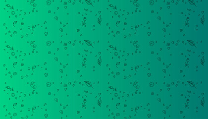  leaves and flower artistic seamless background