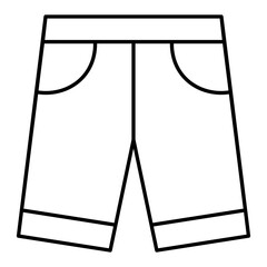 Shorts line icon.