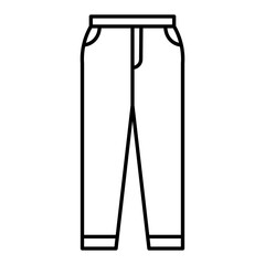 Jeans line icon.