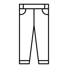 Jeans line icon.