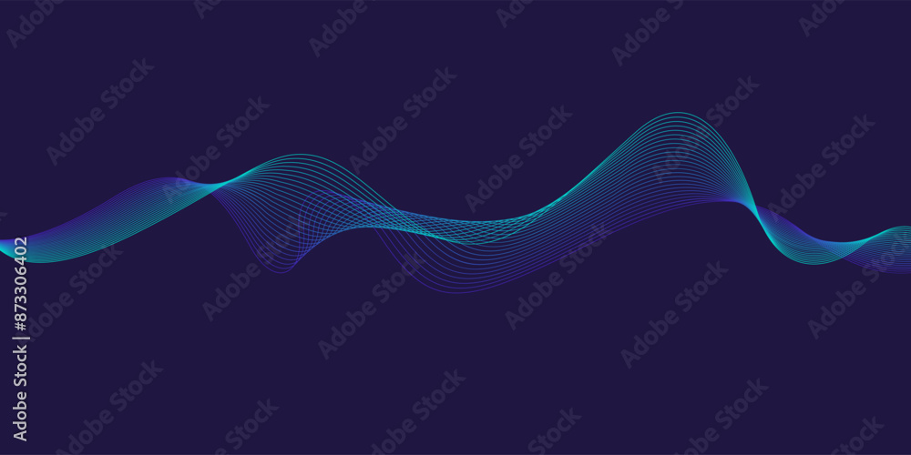 Poster beautiful background with flowing lines. abstract elegant lines. the flow movement. vector illustrat