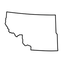 State outline. United states Coloring page