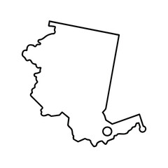 State outline. United states Coloring page