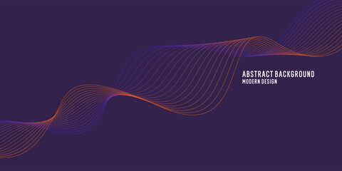 Beautiful background with flowing lines. Abstract elegant lines. The flow movement. Vector illustration.