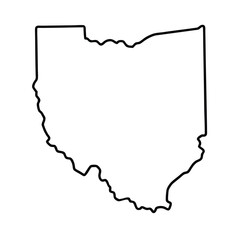 State outline. United states Coloring page