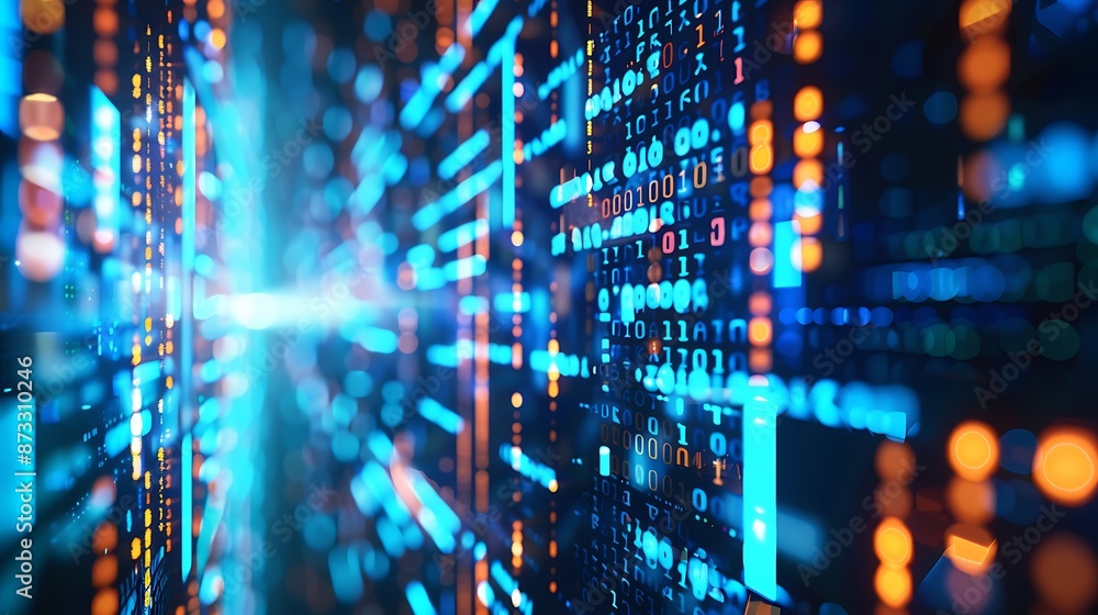 Aufkleber digital data streams: exploring the endless possibilities of technology