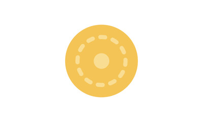 Obraz premium Coin icon and gold penny currency finance flat line symbol. 