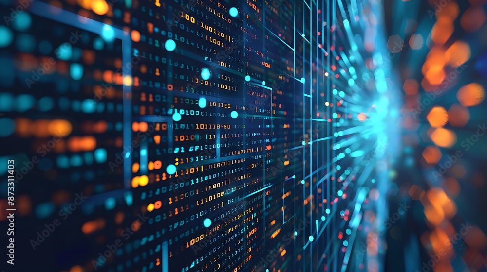 Aufkleber digital data streams: exploring the endless possibilities of technology