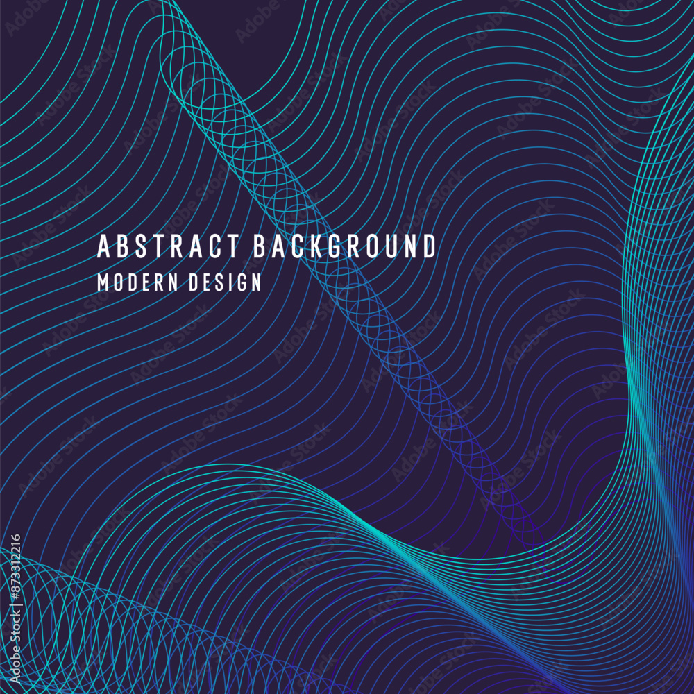 Aufkleber beautiful background with flowing lines. abstract elegant lines. the flow movement. vector illustrat