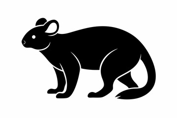 Koala Bear vector illustration, Koala Bear jumping isolated on white, Koala Bear silhouette, Koala Bear vector art