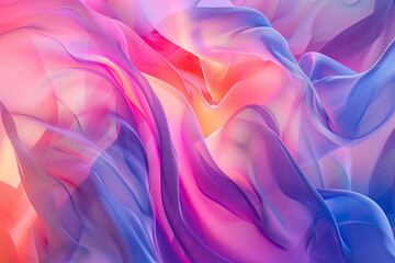 Obraz premium Colorful Abstract Flowing Fabric Art