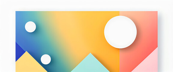 illustrazione con elementi geometrici a tema minimalista astratto contemporaneo
