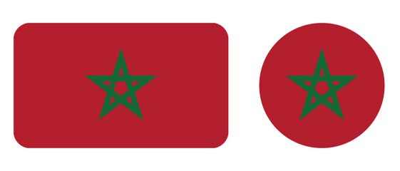 Morocco flag. Flag of Morocco. flag on fabric surface. Fabric Texture