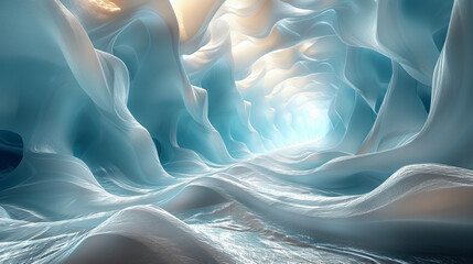 Obraz premium abstract blue background with waves