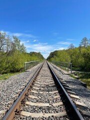Fototapeta premium railway in the countryside
