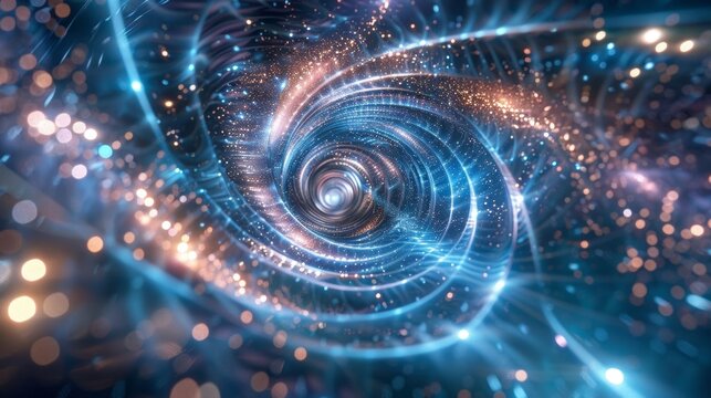 A glimpse into a parallel universe through the quantum tunnels rippling surface
