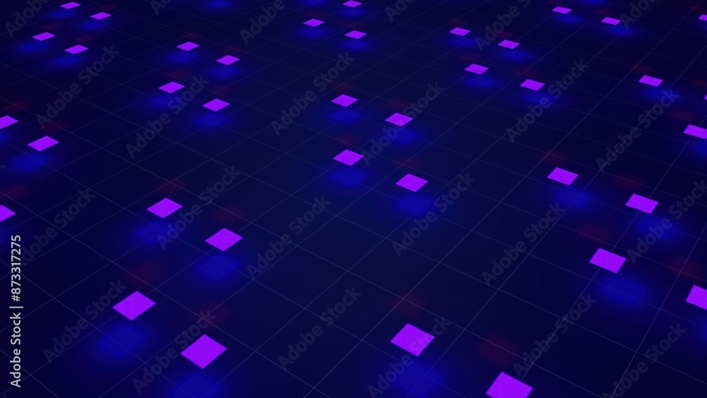 Poster technology backdrop with shapes and grid. computer generated 3d render