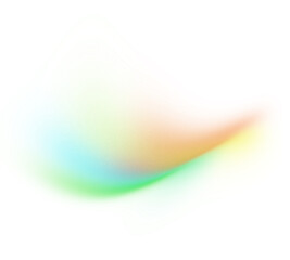Blurred transparent gradient background. Transparent PNG overlay holographic shape