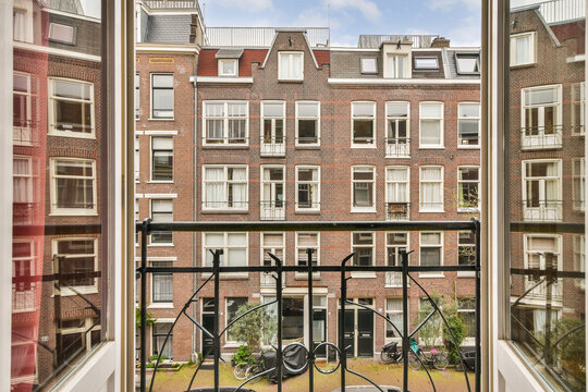 View from a window in Joan Melchior Kemperstraat, Amsterdam