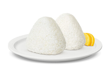 おにぎり イラスト リアル 白バック