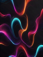 Obraz premium Abstract motion sound wave lines background with wavy lines.