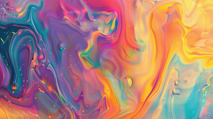 Holographic white background with subtle pastel colors and smooth, fluid patterns.