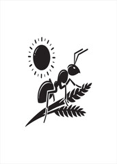 A unique silhouette ant design
