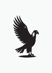 A unique silhouette bird design