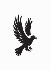 A unique silhouette bird design
