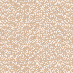Love, support, well-being pattern for poster, packaging design background colour
