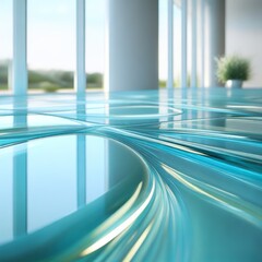 Immerse in elegance: abstract ethereal glass background with majestic hues.