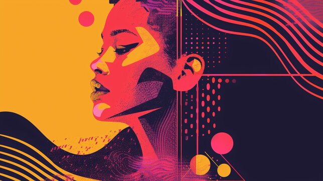 An arts cover highlighting modern performance art, gallery highlights, and artistic typography, with space for text