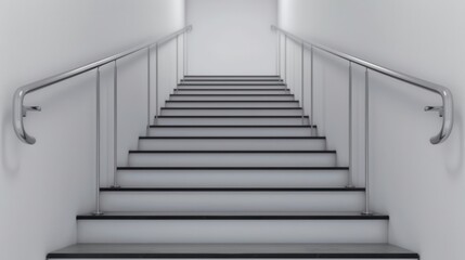 Fototapeta premium Handrails - Rails for safety on stairs