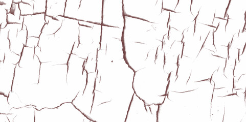 Abstract textured background of white cracked wall. cracked brown paint on a white background, a brown and white drawing of a cracked wall set, a brown and white image of a cracked wall. 