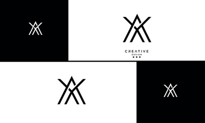 AX, XA, A, X, Abstract Letters Logo Monogram
