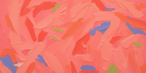 Fototapeta premium Abstract Surreal Colorful Oil Painting With Textured Brush Strokes